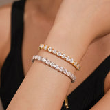 FANCIME "The One" Bracelet de tennis en moissanite en argent sterling