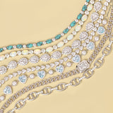FANCIME "Deluxe" Bracelet en argent sterling en forme de goutte
