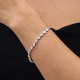 FANCIME "Ligne de Larmes" Bracelet en argent sterling classique