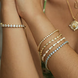 FANCIME "Ligne de Larmes" Bracelet en argent sterling classique