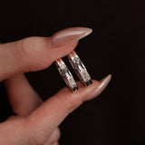 FANCIME "Mélodie Étoilée" Anneaux de Promesse en Argent Sterling Étoile pour Couples