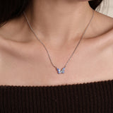 FANCIME "Starlight Butterfly" Collier en argent sterling émaillé lumineux