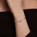 FANCIME "Starlight Butterfly" Bracelet en argent sterling émaillé lumineux