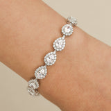 FANCIME "Deluxe" Bracelet en argent sterling en forme de goutte