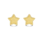 Boucles d'oreilles en or jaune 14K en forme d'étoile FANCIME