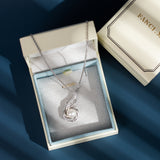 Collier en Argent de Pierre de Naissance de Juin FANCIME, Collier en Perles de Phoenix de 9-10mm en Argent Sterling, Bijoux Fins pour Femmes