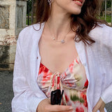 FANCIME "Rose Amour" Collier en argent sterling