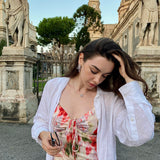FANCIME "Rose Amour" Collier en argent sterling