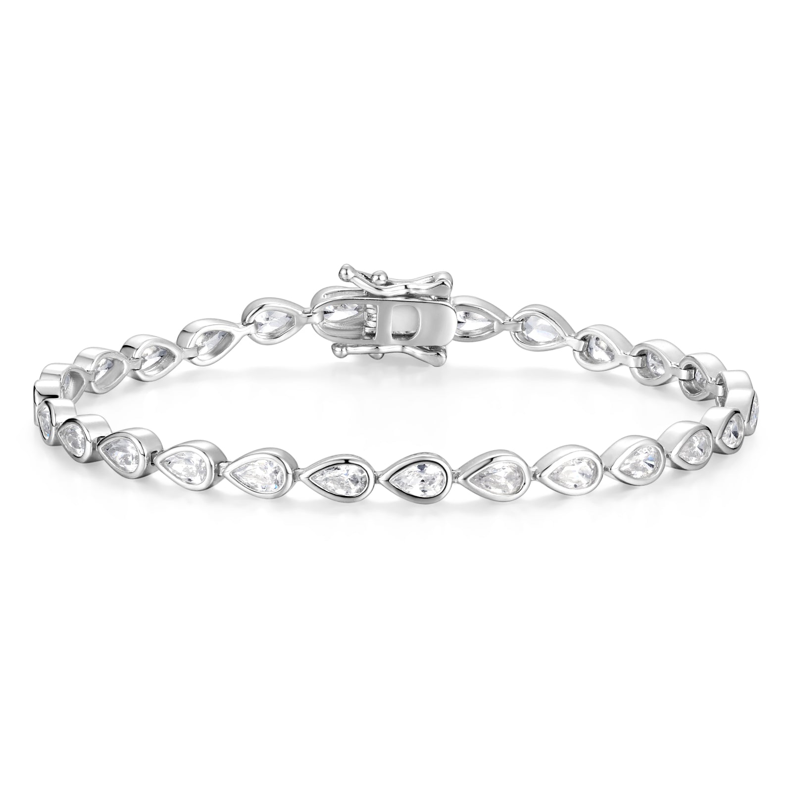 FANCIME "Ligne de Larmes" Bracelet en argent sterling classique