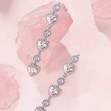  "Mademoiselle Charmante" Boucles d'oreilles pendantes en argent sterling