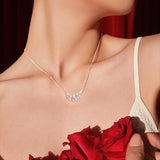 "Blooming Rose" Collier en argent sterling