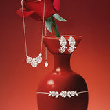 "Blooming Rose" Bracelet en argent sterling