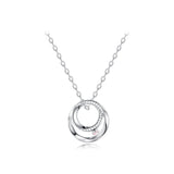 FANCIME "Promise Hearts" Collier en argent sterling assorti pour couples