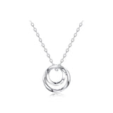 FANCIME "Promise Hearts" Collier en argent sterling assorti pour couples