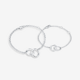 FANCIME "Connected "Mobius Circle Sterling Silver Bracelet Main