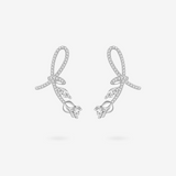 FANCI ME "La Rose" Sterling Silver Satin Bar Earrings Main