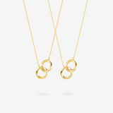 Collier en argent sterling pour couples "Connecté" avec Mobius FANCIME