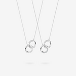 Fanci "Connected" Mobius Matching Ring Sterling Silver Necklace Main