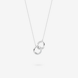 Collier en argent sterling pour couples "Connecté" avec Mobius FANCIME