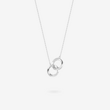 Collier en argent sterling pour couples "Connecté" avec Mobius FANCIME