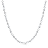 FANCIME "Grâce Ensoleillée" Collier en argent sterling avec maillons floraux classiques