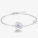 Trinity Signature Silver Bracelet in Mother of Pearl