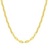 FANCIME "Grâce Ensoleillée" Collier en argent sterling avec maillons carrés classiques