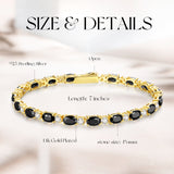 "Glamour Radiance" Bracelet en Argent Sterling Taillé