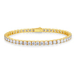 FANCIME "L'Attraction" Bracelet en Argent Sterling Tennis Moissanite