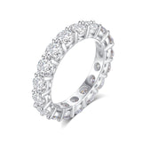 Bague en argent sterling pour mariage "Eternity" Moissanite FANCIME