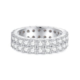 FANCIME Bague de Mariage en Argent Sterling Moissanite