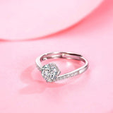 Bague en argent sterling Moissanite FANCIME Royal Sparkle