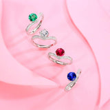 Bague en argent sterling Moissanite FANCIME Royal Sparkle