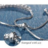 "Élégance Éternelle" Bracelet de Tennis en Opale en Argent Sterling avec Chaîne Bolo Classique d'Octobre