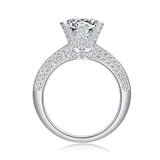 Bagues de Fiançailles en Moissanite en Argent Sterling 3CT FANCIME