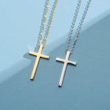 Collier croix en or jaune 14K FANCIME "Foi engagée"
