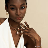 FANCIME "Retro Romance" Collier en argent sterling Taille Ovale Vintage Pierre de naissance d'octobre