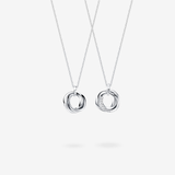 Collier en argent sterling pour couples "Mobitrinité" FANCIME