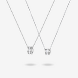 Colliers en argent sterling FANCIME "Notre engagement" pour couples