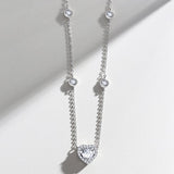 Collier en argent sterling en forme de cœur "Glam Heart"