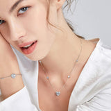 Collier en argent sterling en forme de cœur "Glam Heart"