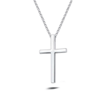FANCIME Medium Polishing Cross Sterling Silver Necklace Main