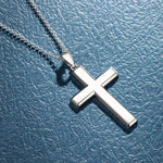 FANCIME Cross Sterling Silver Necklace Detail