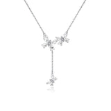 Collier en argent sterling FANCIME "Délice rêveur" avec papillon suspendu