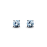 FANCIME Aquamarine 14k White Gold Stud Earrings Main