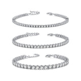 Bracelet en argent sterling "The One" avec sertissage à griffes